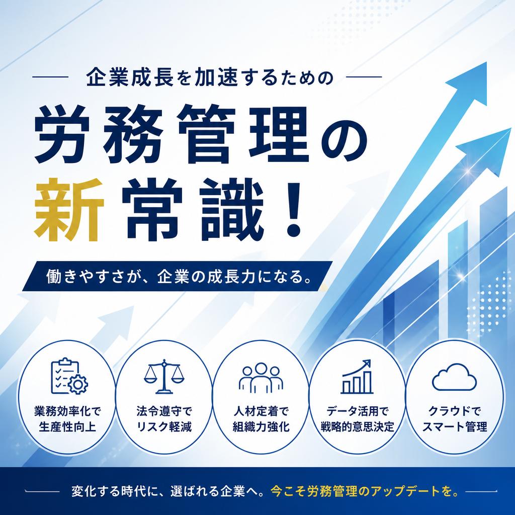 企業成長を加速するための労務管理の新常識！