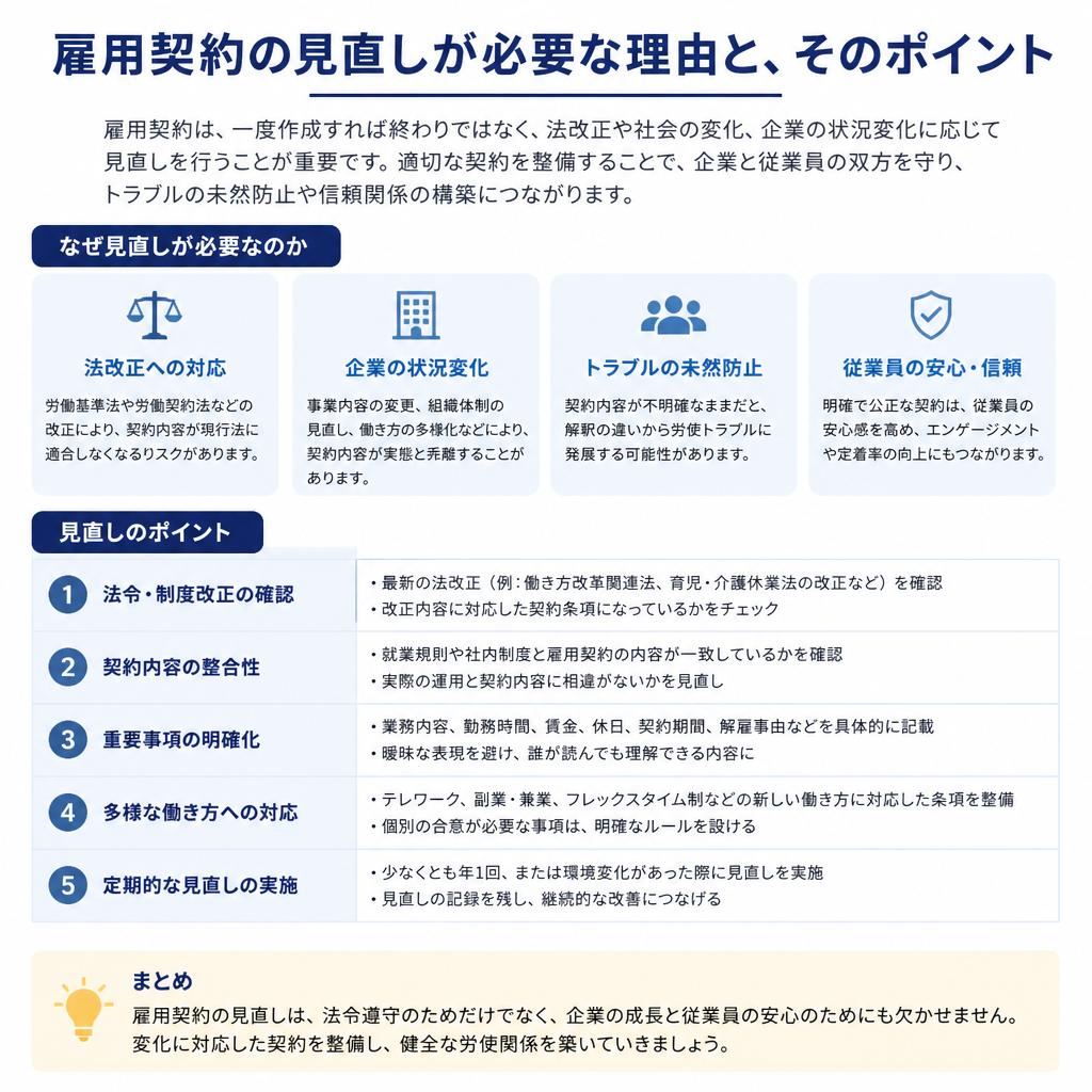 雇用契約の見直し