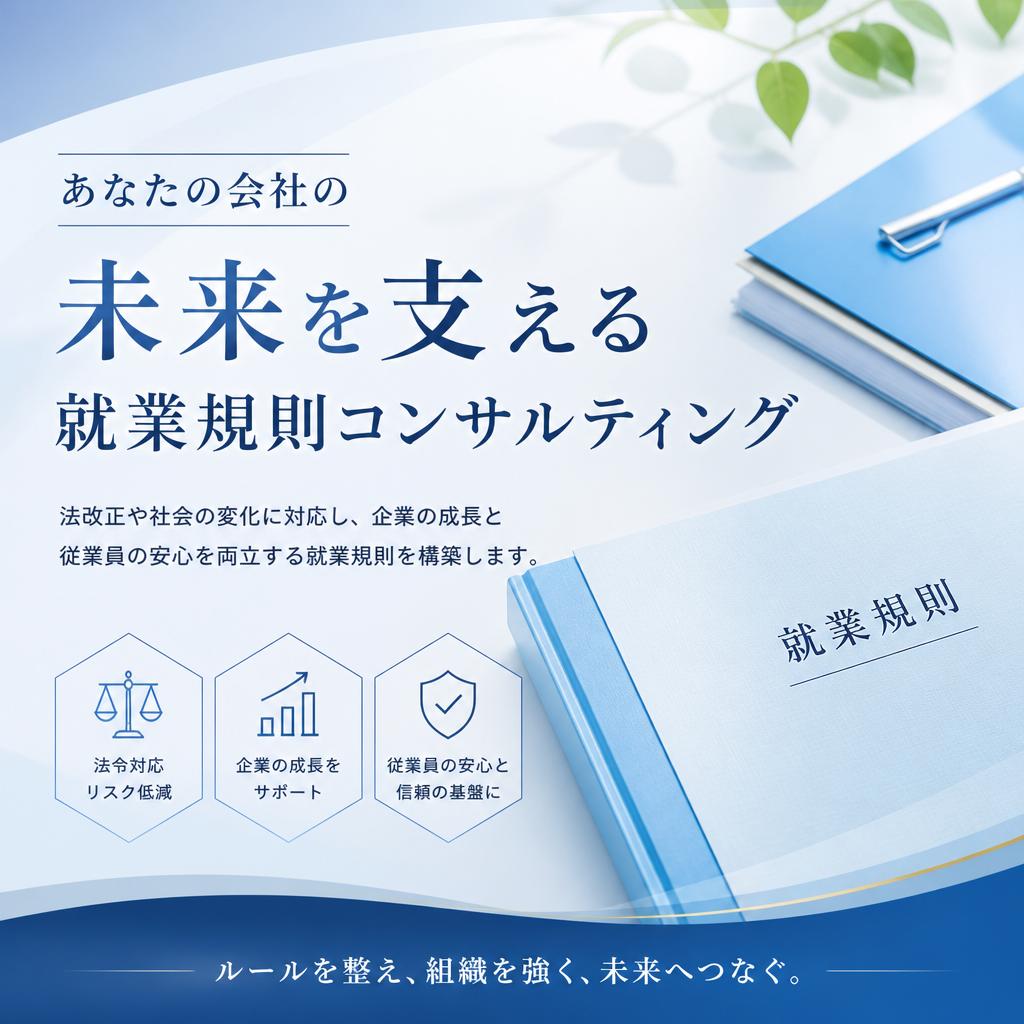 あなたの会社の未来を支える就業規則コンサルティング