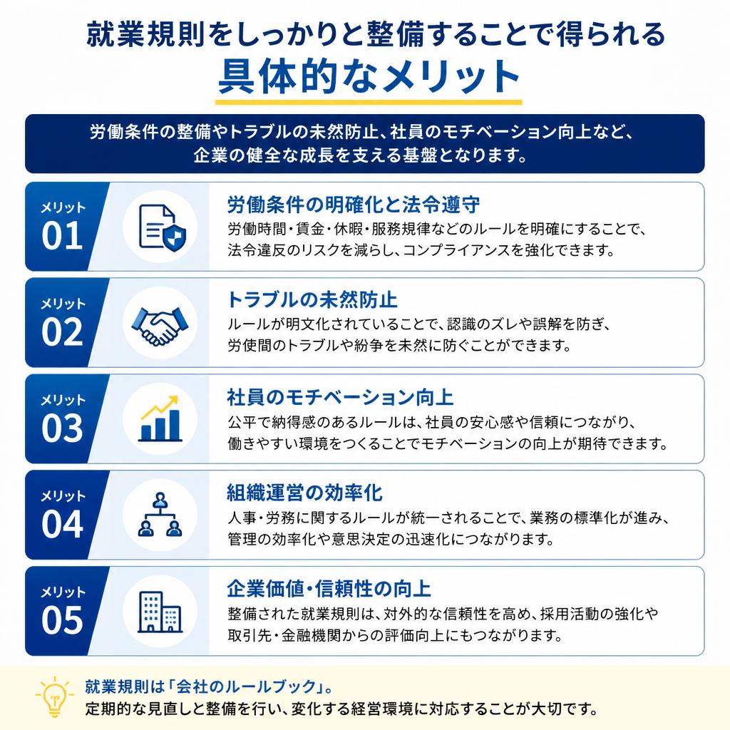 2. 就業規則作成のメリット
