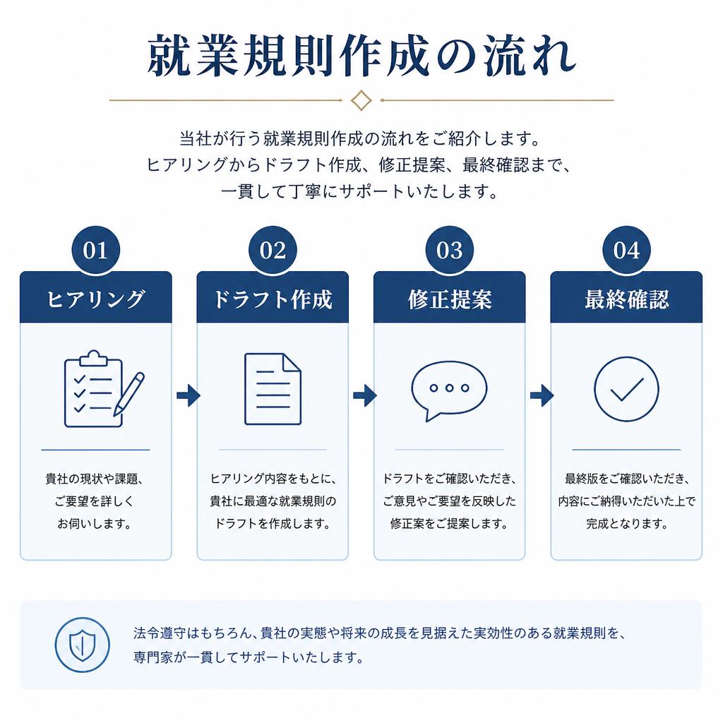実際の就業規則作成プロセス