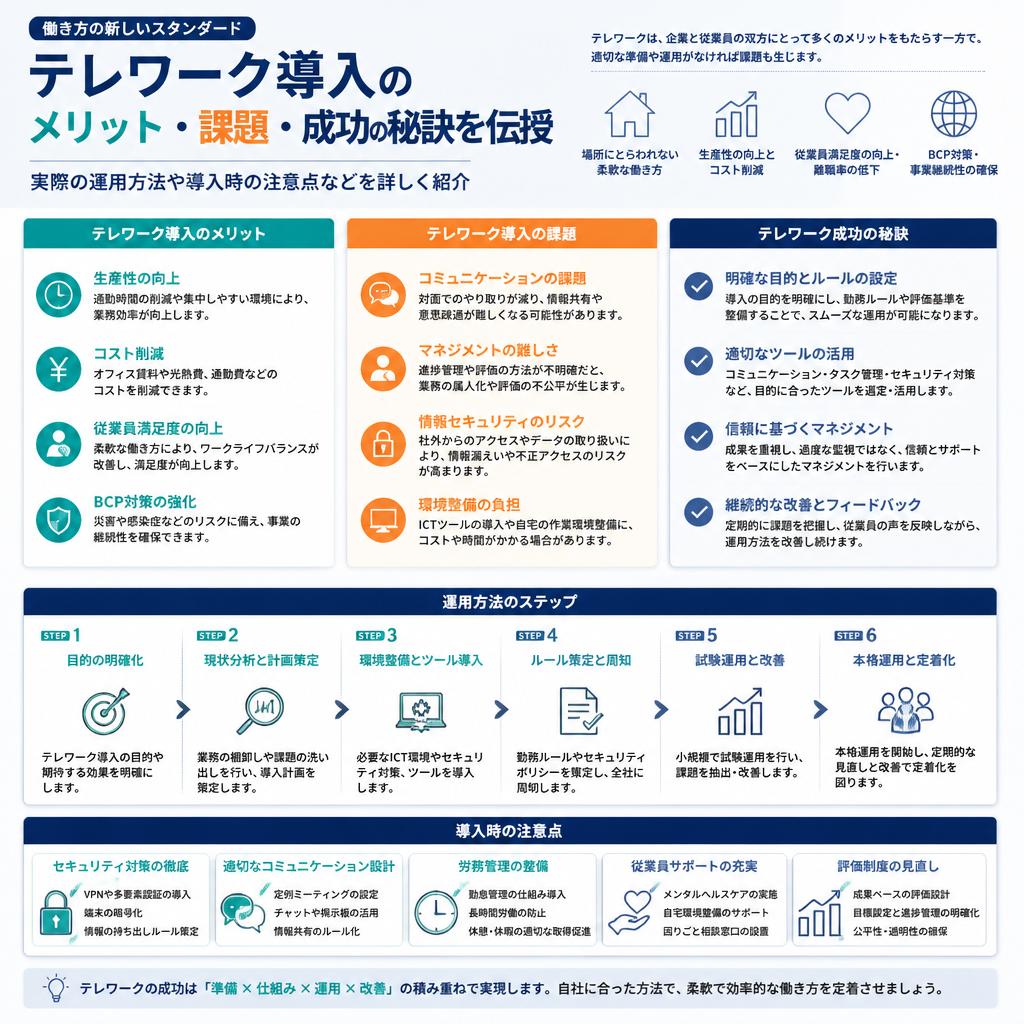テレワーク導入支援で業務効率UP!