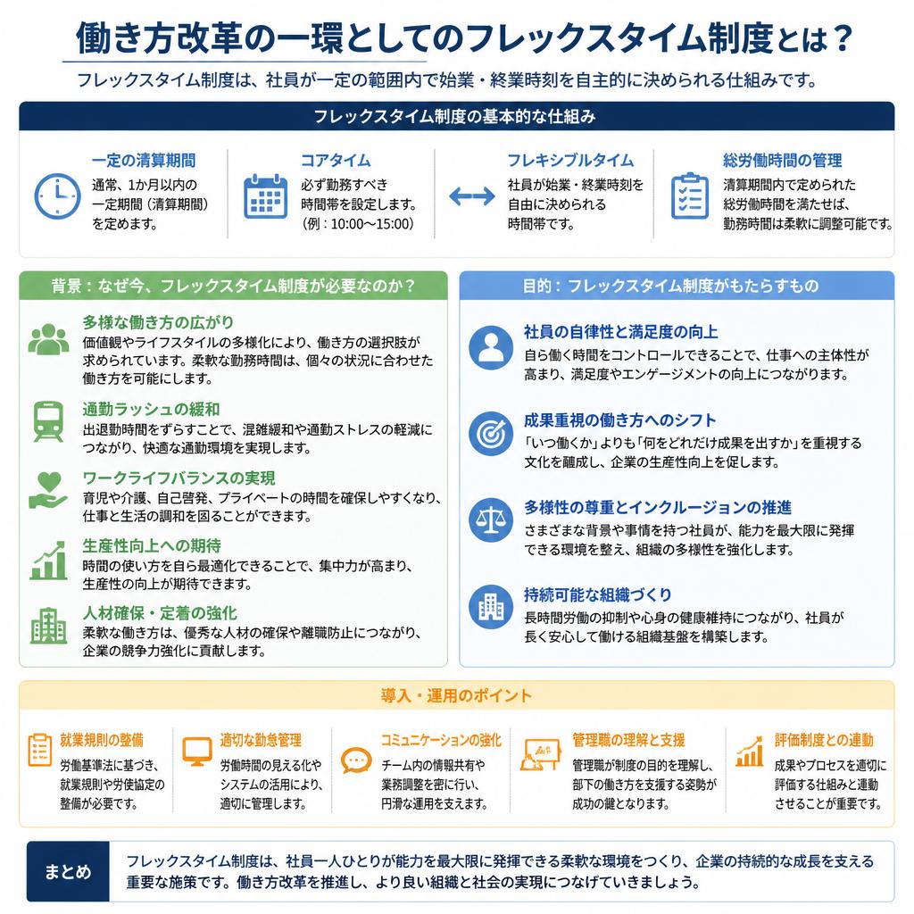 働き方改革におけるフレックスタイムの重要性
