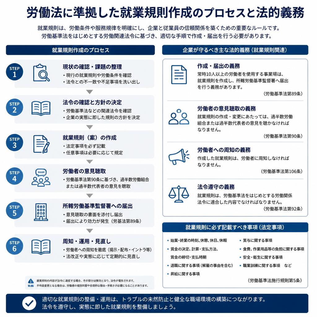 労働法に基づく適正な就業規則とは