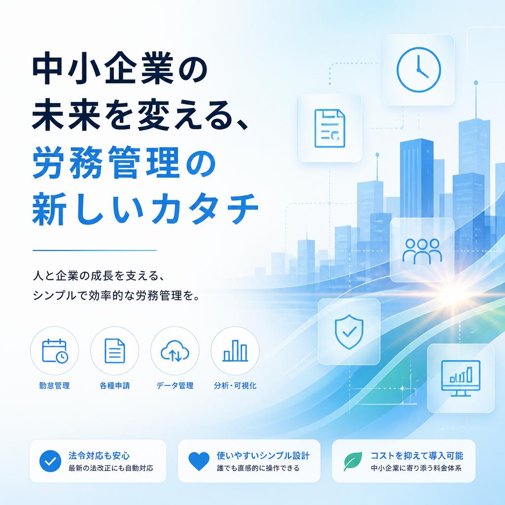 中小企業の未来を変える、労務管理の新しいカタチ