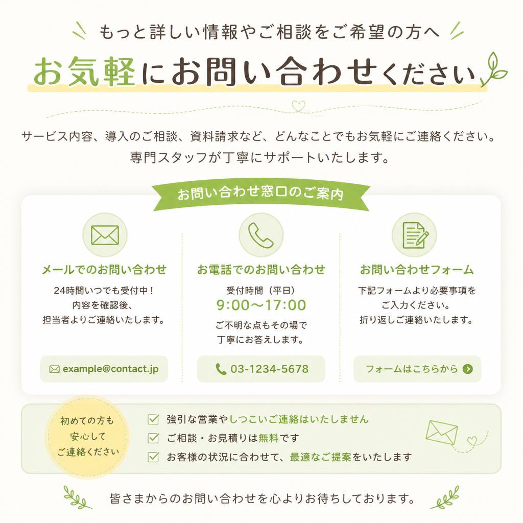 7. お問い合わせ・ご相談のご案内