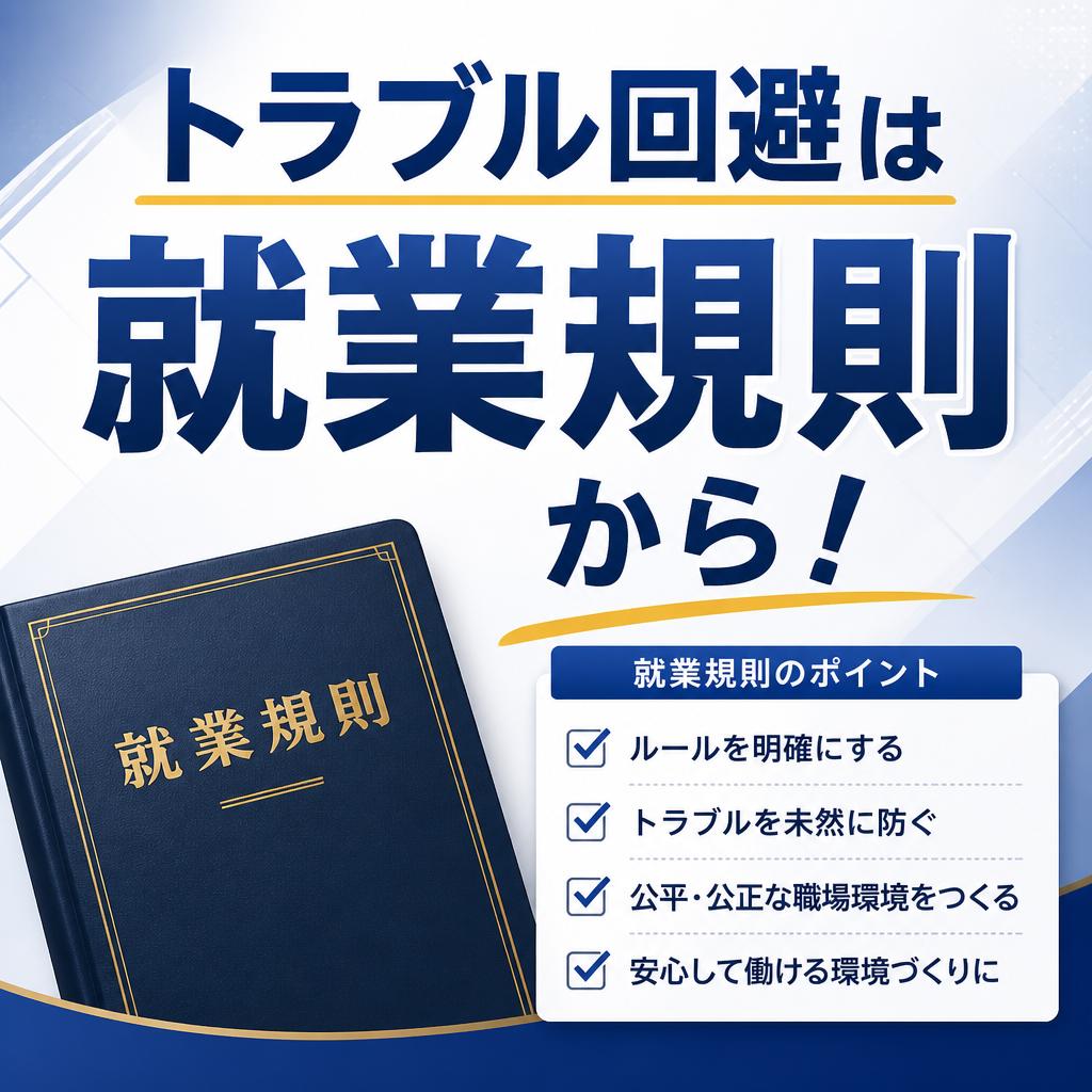 トラブル回避は就業規則から！