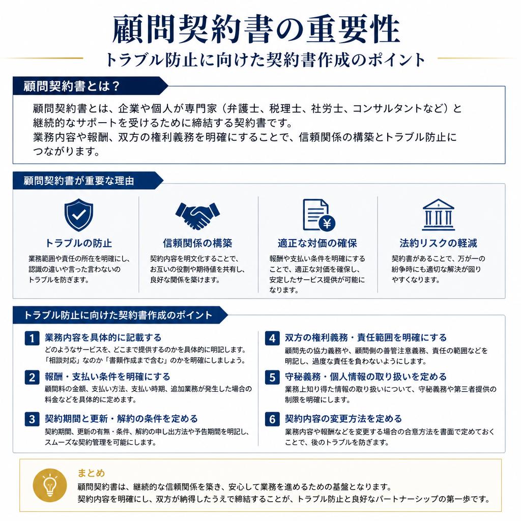 顧問契約書の整備