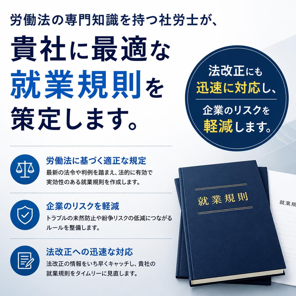 専門家による就業規則コンサルティング