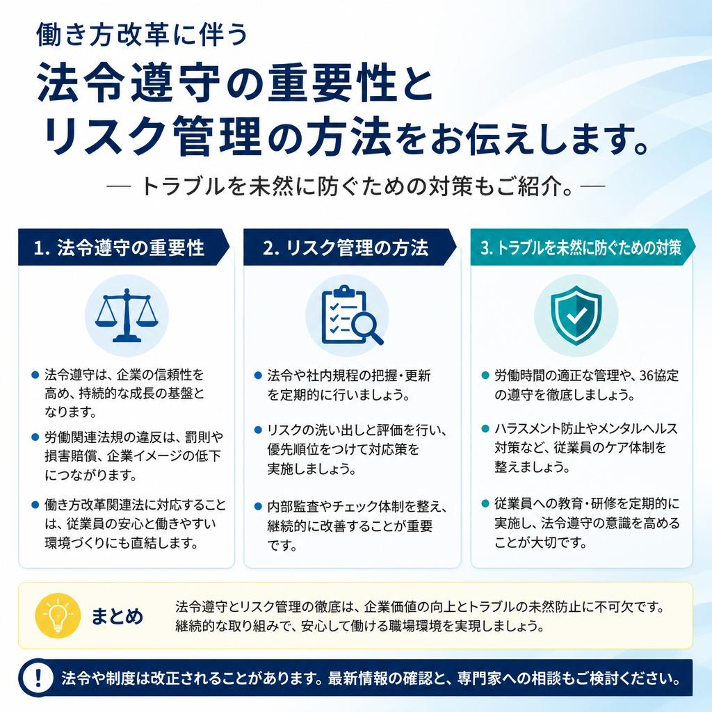 法令遵守とリスク管理