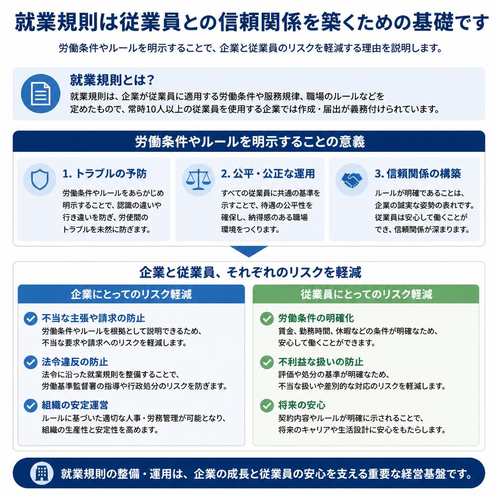 なぜ就業規則が必要なのか