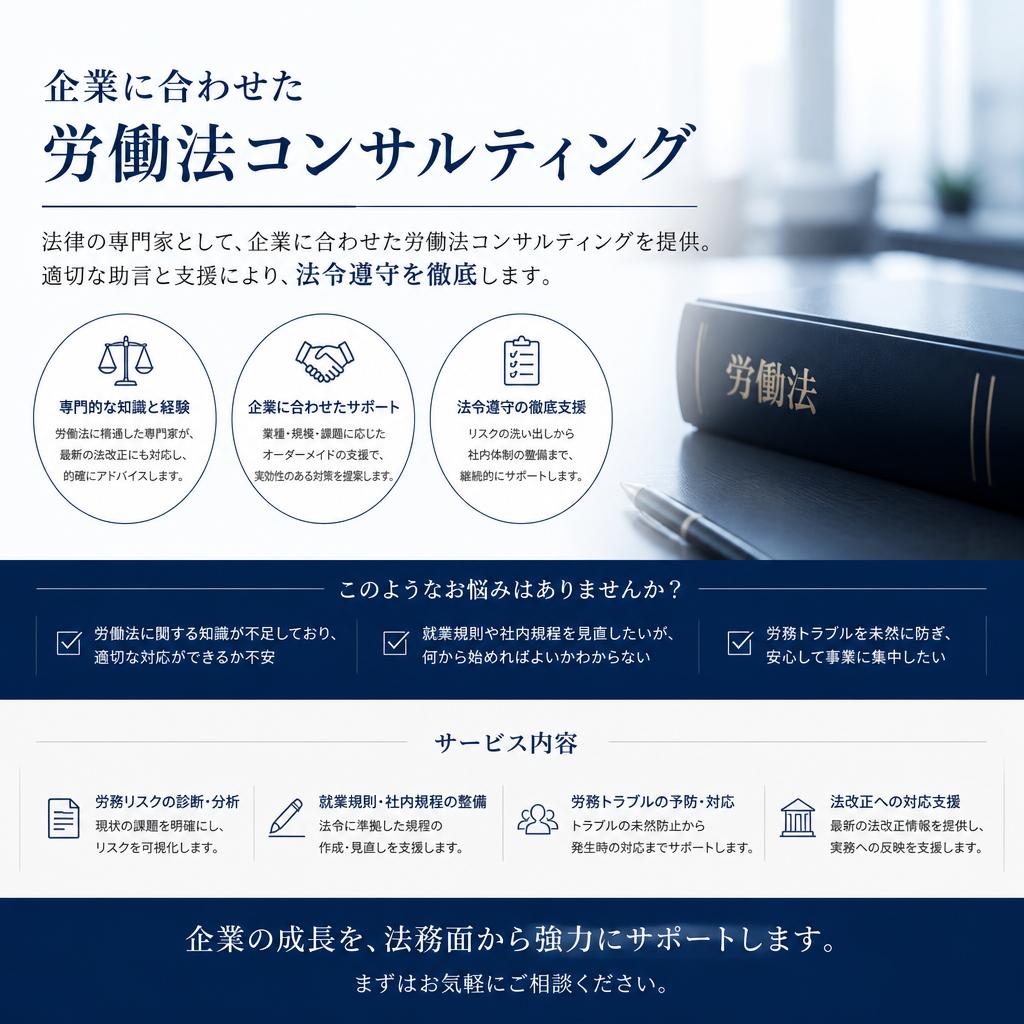 労働法コンサルティングのご提案
