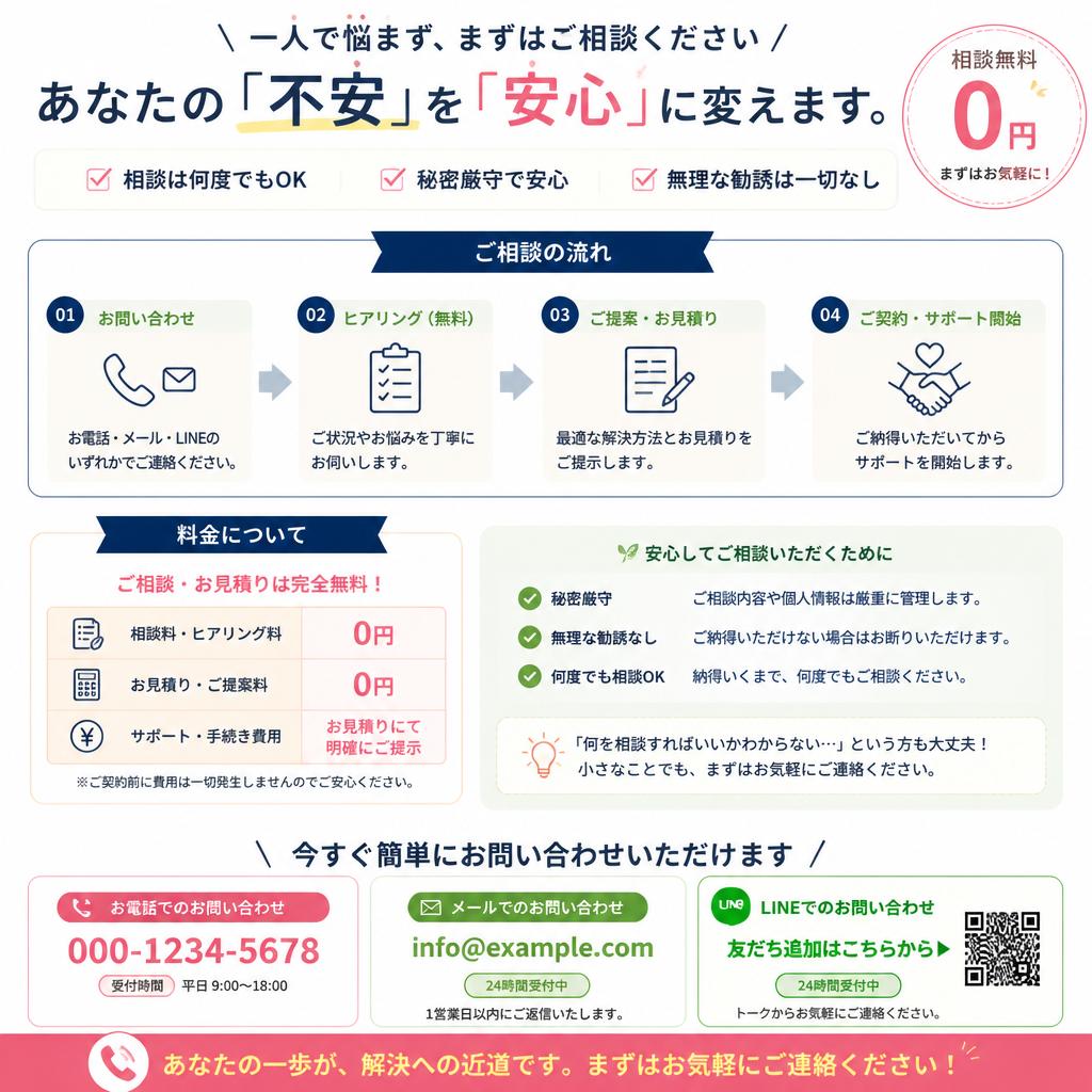 今すぐご相談を！