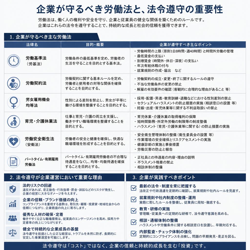 2. 労働法の重要性：法令遵守の必要性