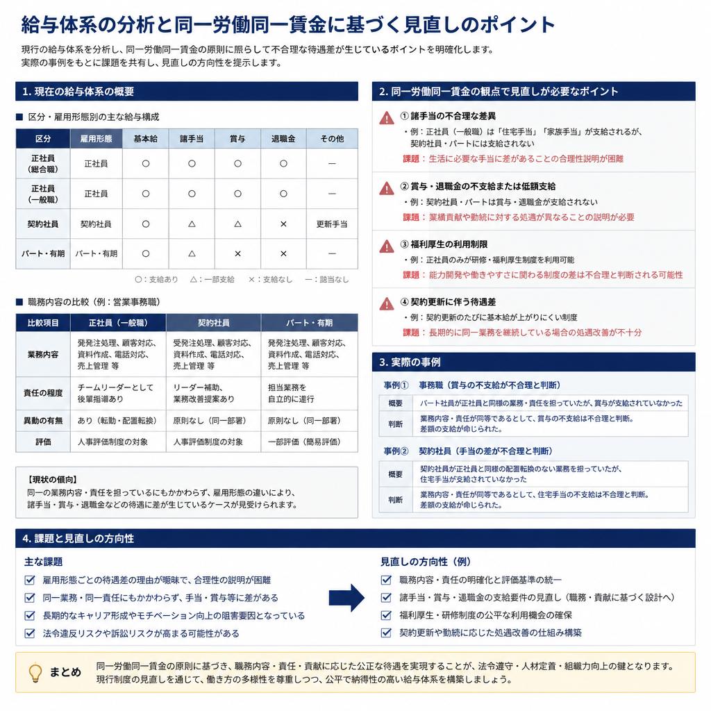 現状の給与体系を把握する