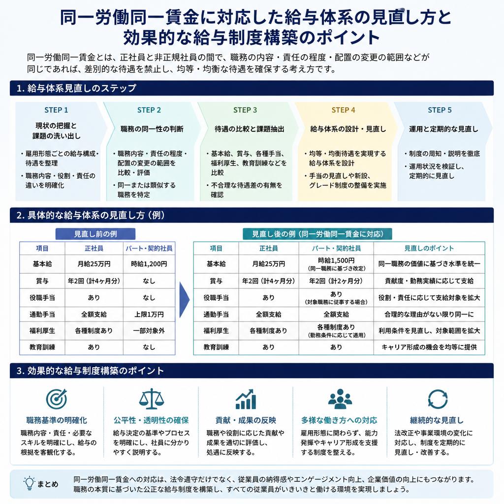 給与体系の見直しアプローチ