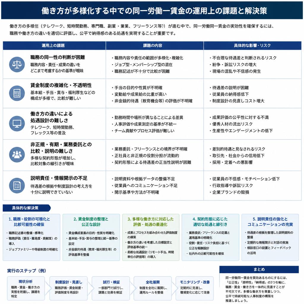 働き方の多様化と課題